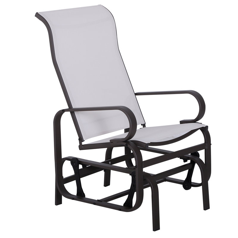 Outdoor Glider Chair, Gliders For Outside Patio With Smooth Rocking Mechanism And Lightweight Construction For Backyard