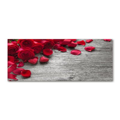 Red Roses - Wrapped Canvas Print
