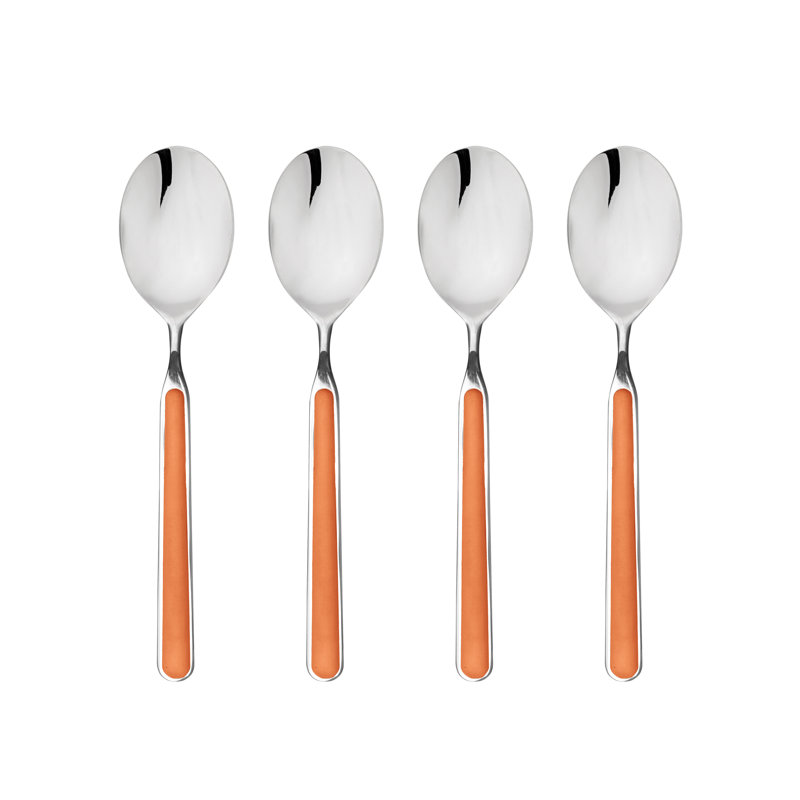 4 cuillères à espresso fant. Bleu électrique, Orange