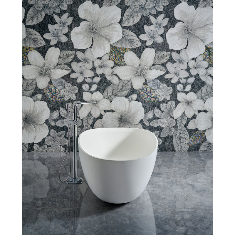 Arden 59" Freestanding Solid Surface Bathtub in White
