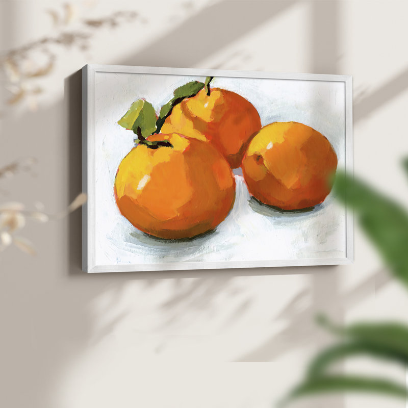 Citrus Grouping I - Reproduction encadrée - Restickable, H 11 po x l 14 po, Blanc