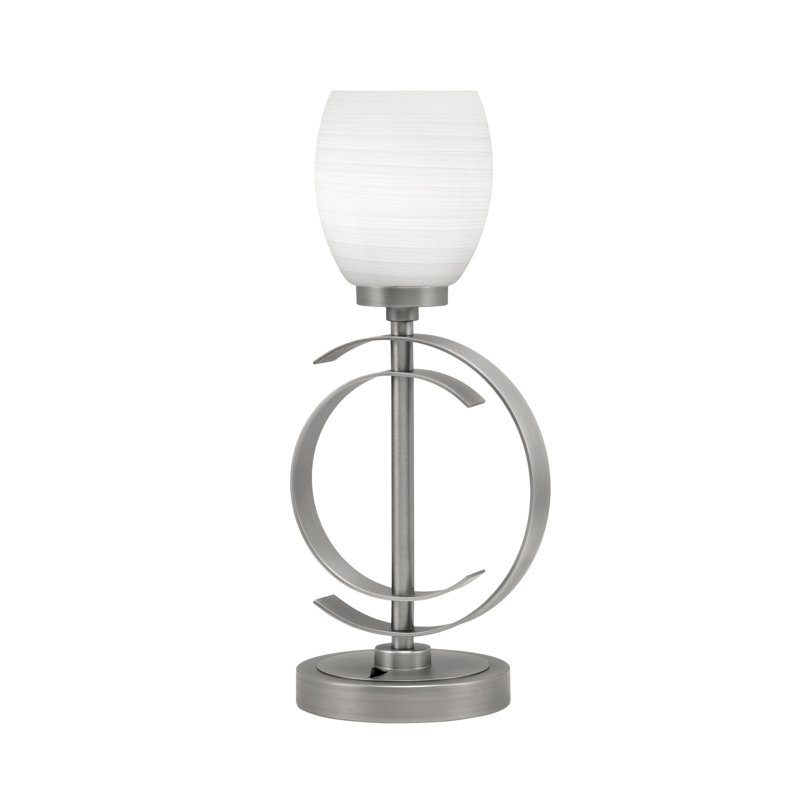 Lampe de table en acier inoxydable Jarelin, Blanc, Graphite