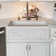 St. Ives 33" Front Apron Fireclay Sink with an Vine Design and Beveled on the Opposite Side