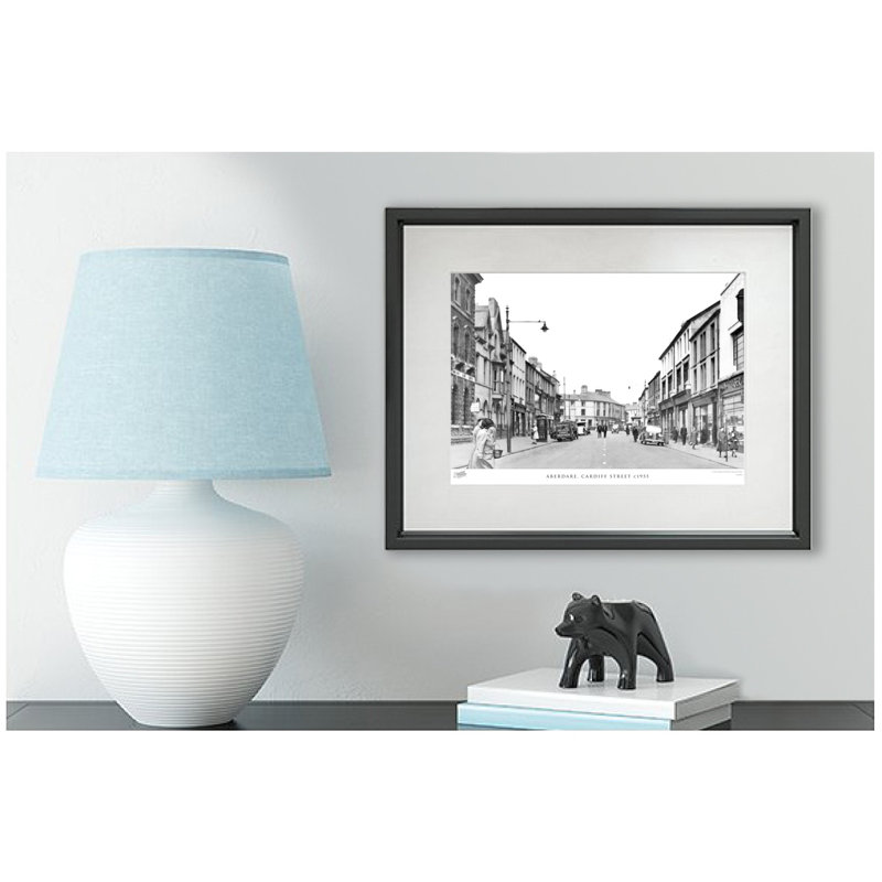 Aberdare, Cardiff Street C1955 by Francis Frith - Single Picture Frame Print, 45cm H x 60cm W x 2.3cm D