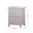 Pine Wood Nightstand With 2 Drawers, White