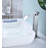 Waterfall Spout Bathroom Sink Single Handle Faucet With Pop-Up Drain (No Overflow)