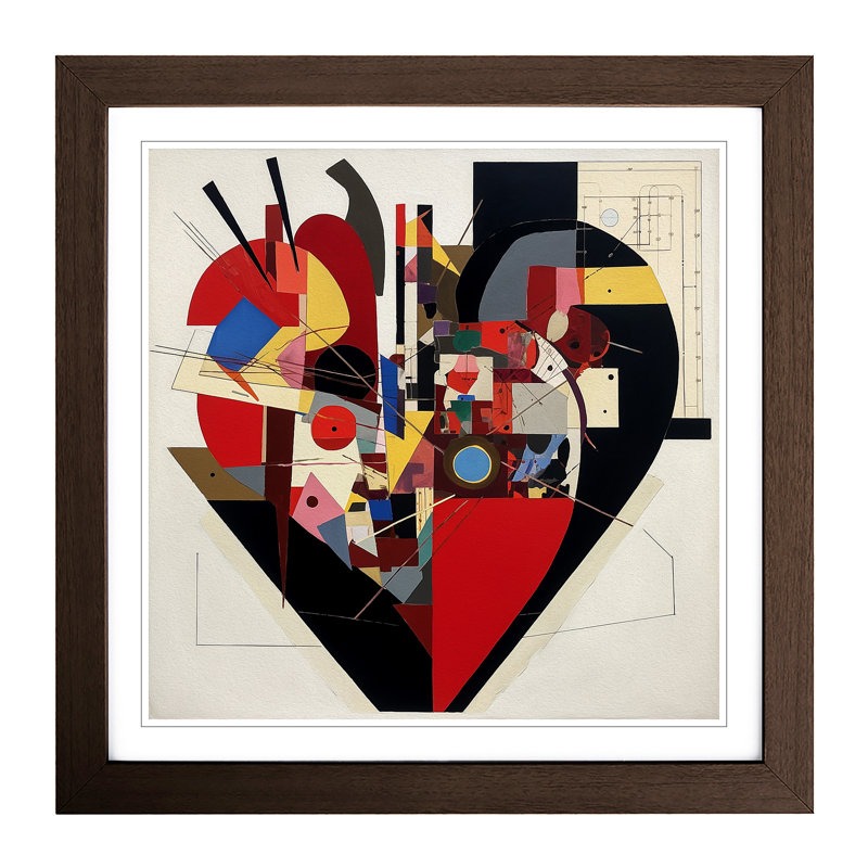 Single Picture Frame Print on Wood, Walnut