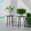 Petite table ronde pour plante d'intérieur 14 pouces Mid Century Modern Decor-108813884