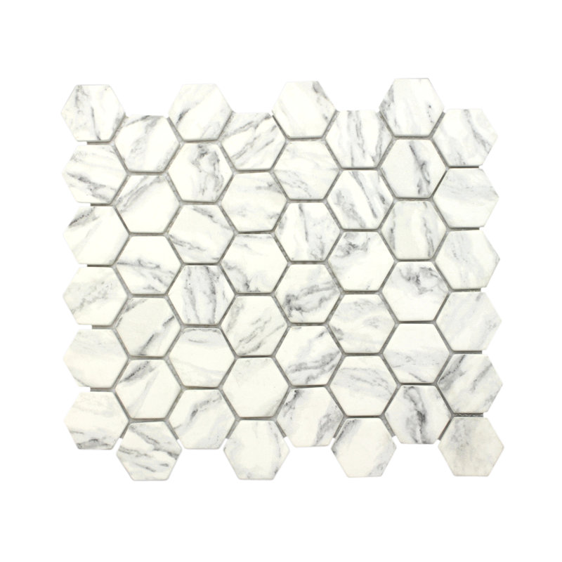 Verre et nid d'abeille mosaïque mur et plancher