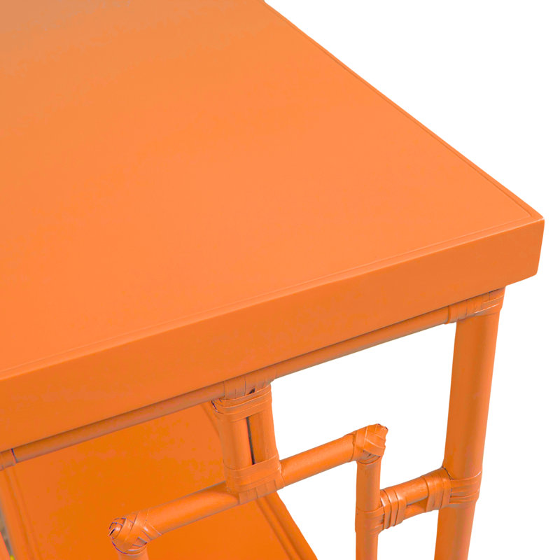 Sobe 60'' W Console Table, Citrus Orange