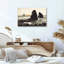 «Black and Beige Sea Stacks at Sunset Coast», art mural sur toile-480063505