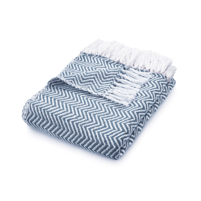 Declue Throw Blanket, Denim Blue