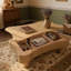 Table basse polyvalente à plateau relevable pour le salon avec rangement caché, mécanisme de levage silencieux, coins de sécurité et assemblage rapide-131666307