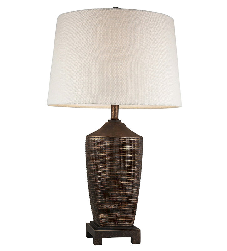 Lampe de table brune 30 po Gurteerith