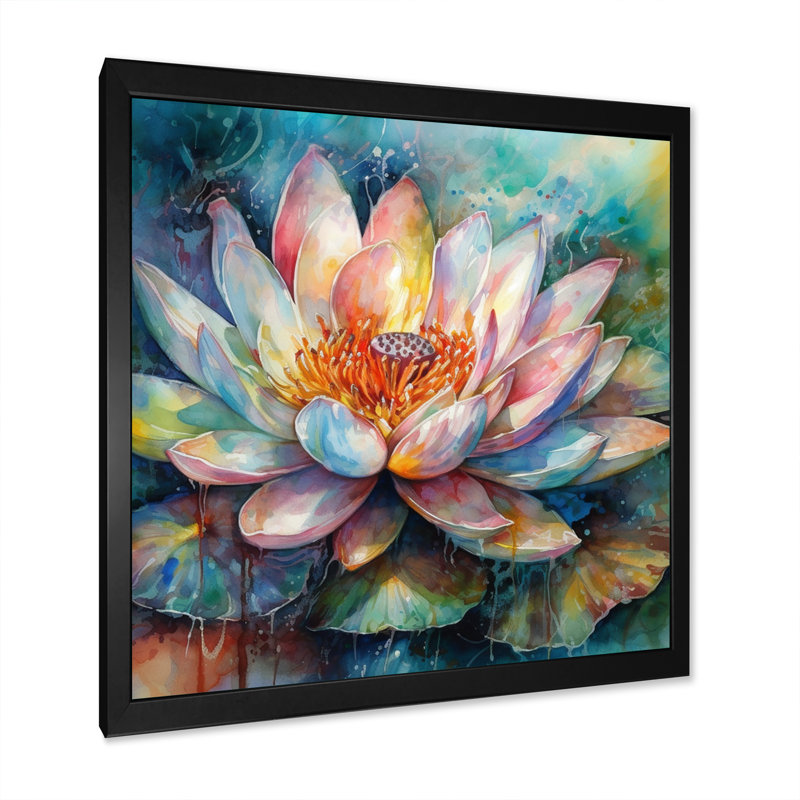 Impression sur toile, Cadre simple noir, H 16 po x l 16 po x P 1 po
