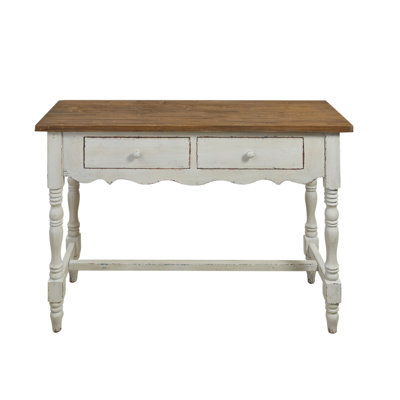 Emi 31.5'' Solid Wood Top Console Table
