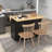 52.7" Rolling Kitchen Island With Solid Wood Top, Locking Wheels, Storage Cabinet, Drop Leaf Breakfast Bar & Spice/Towel Rack, Black-1793353837
