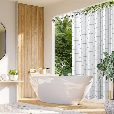 Adjustable Non-Slip Spring Tension Shower Curtain Rod, Stainless Steel No Drilling Bathroom Rod For Various Surfaces, Durable And Rustproof