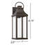 Parker 1-Light Outdoor Wall Lantern with Clear Glass-70886259