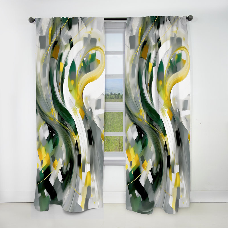 Terrapin - Rideau scandinave - Rideau occultant sans motif - 1 panneau, L 52 po x L 95 po
