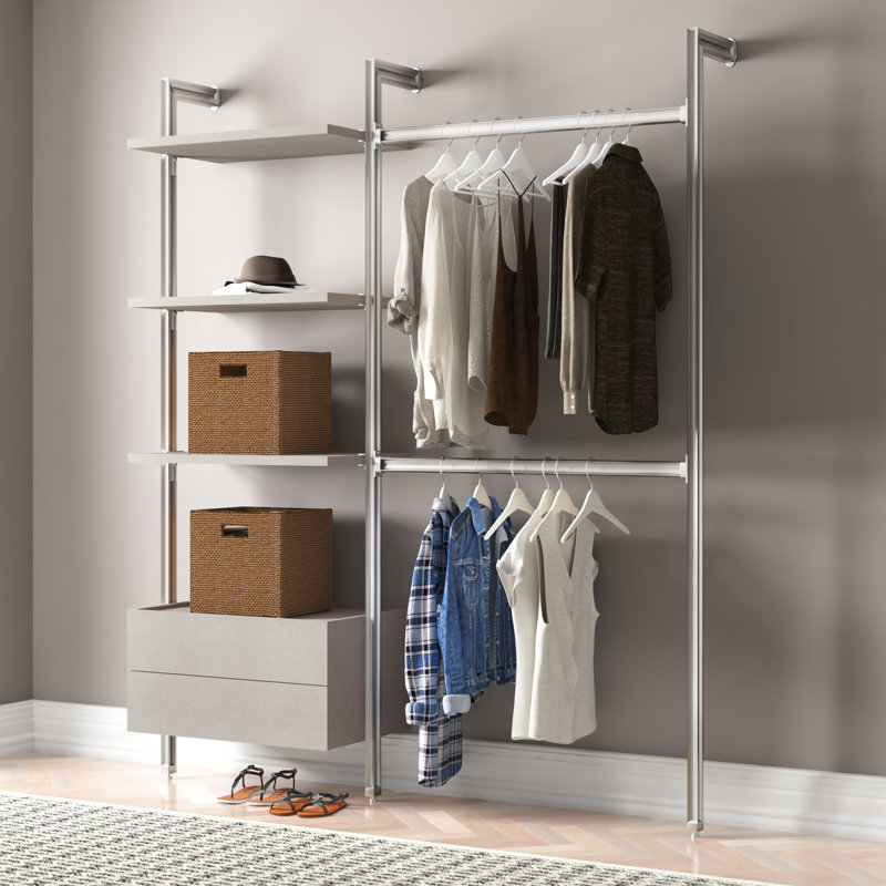 Relax 114cm - 189cm Closet System, Linen