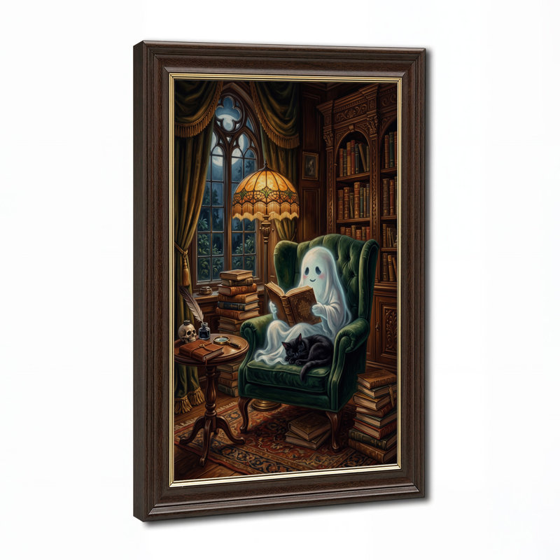 Art mural sur toile, "White Ghost", H 24 po x l 16 po