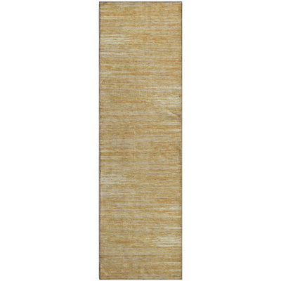 Premium Machine Washable Prisco Gold Rug