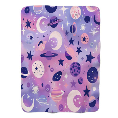 Dreamy Astro Motifs - 1 Piece Premium Blanket