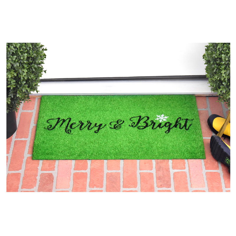 Tapis d'entrée antidérapant Loyola Merry and Bright 29 po x 17 po