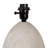 Cream Stoneware Floor Lamp With Linen Shade