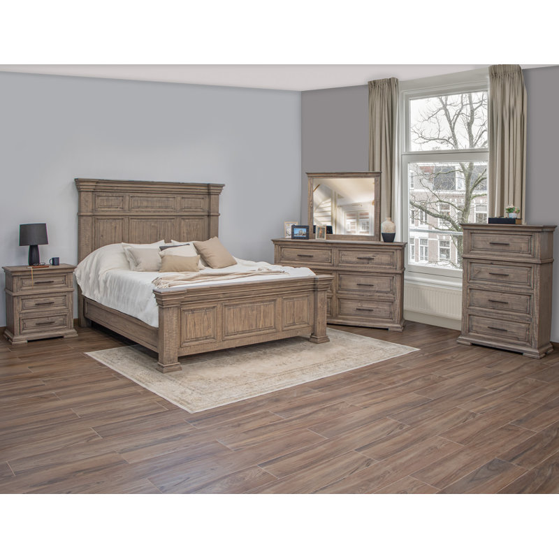 Miroir de commode en bois massif Epimentio Cathaleya