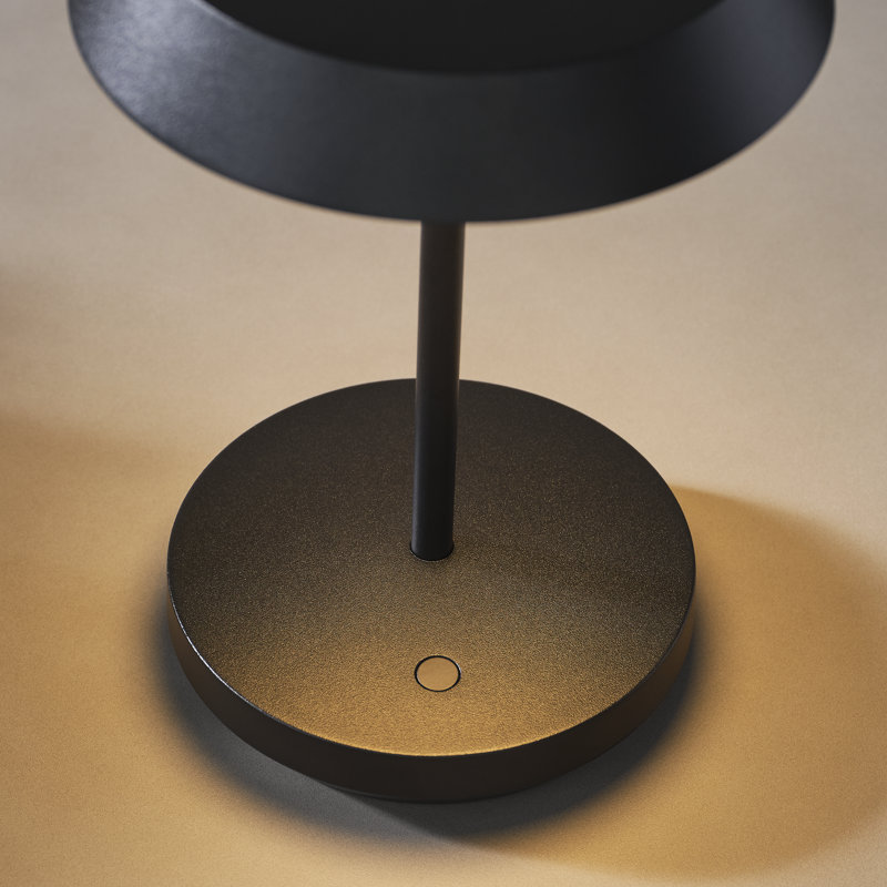 Tepa Short Accent Rechargeable Table Lamp, Black