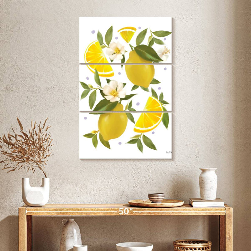 Yarlin Citrus Lemon Botanical, 38" H x 24" W