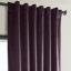 Rideaux en velours moelleux Matra pour chambre à coucher ‑ rideaux obscurcissants pour les fenêtres de salon, panneau simple-1630843104-1630843098