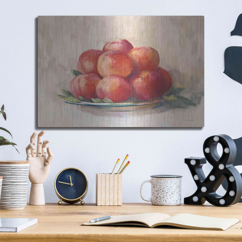 «Ripe Peaches» par Carol Rowan, Méta «Ripe Peaches» par Carol Rowan, H 12 po x l 16 po