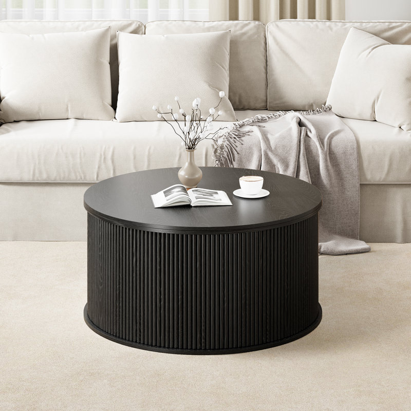 Lift Top Coffee Table With Storage, Black