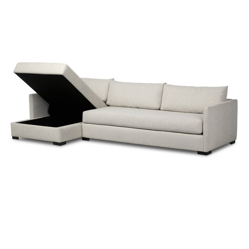 Wickham Chaise Sectional, 35" H x 126.5" W x 61" D, Left Arm Facing