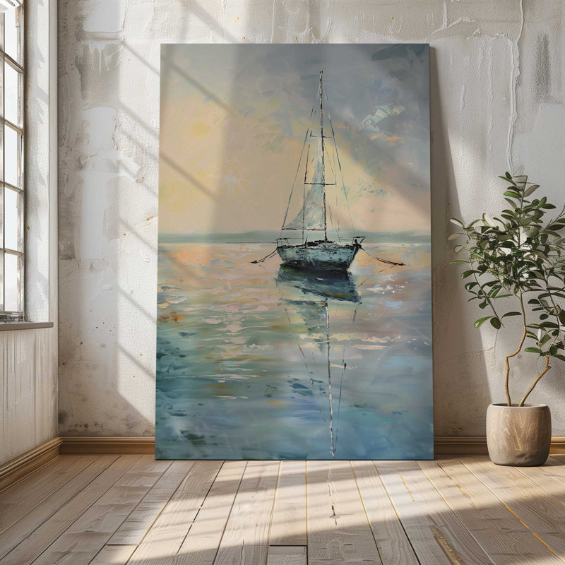 Harbour Glow v1, grande impression sur toile, H 54 po x l 36 po