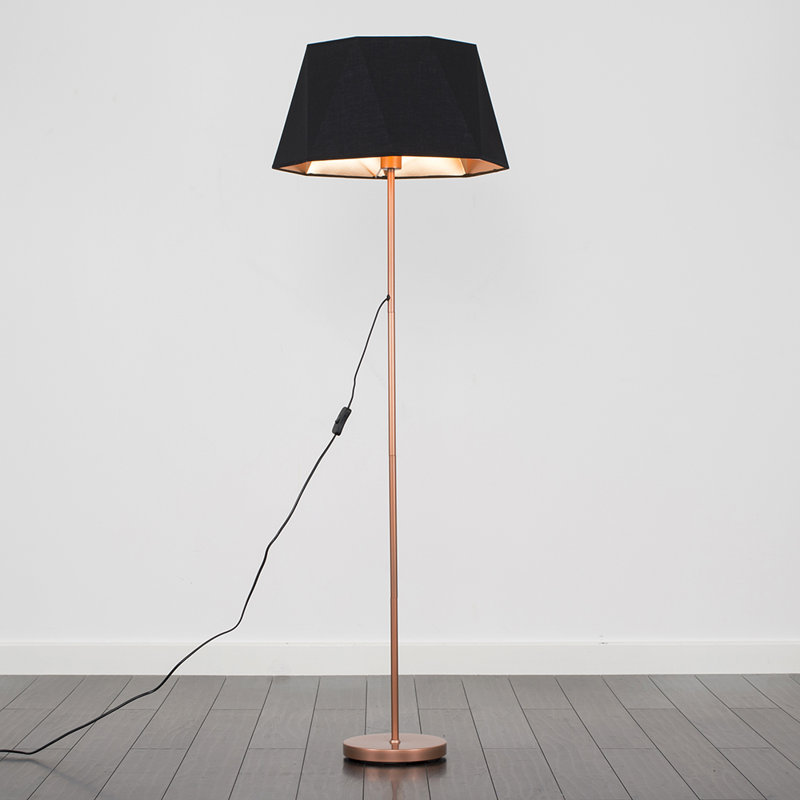 Bekbele 149cm Traditional Floor Lamp, No, Copper
