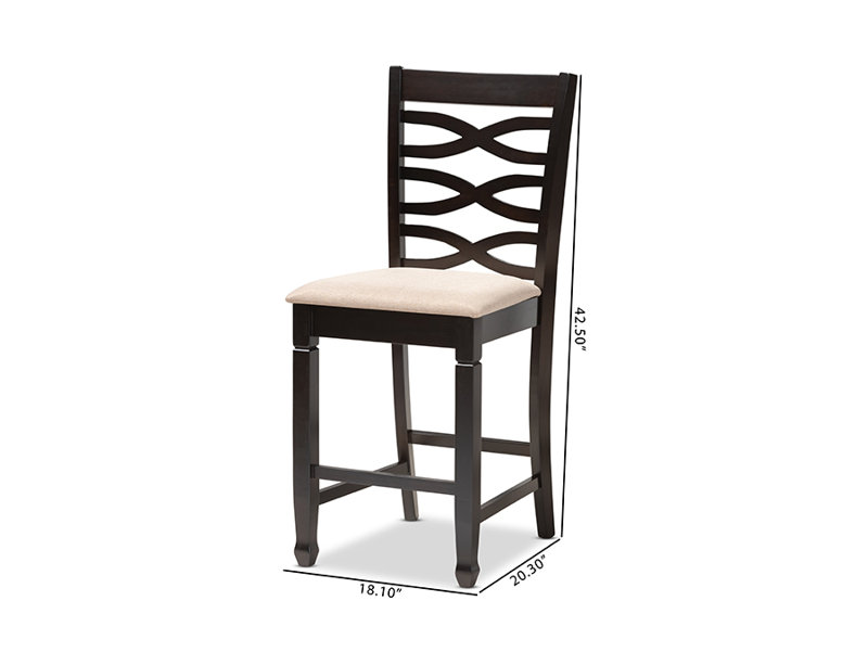 Tabouret de comptoir 25 po Bloomville, Lin beige