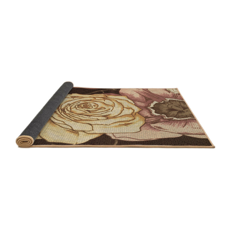 Performance Wool Floral Indoor Rug, Round 5'