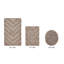 Ensemble de tapis pour salle de bain à chevrons touffetés 100% coton 1990 GSM Branston Premium avec envers en latex antidérapant, certifié OEKO-TEX®, super absorbant et lavable à la machine, beige-1746857164-1796198702