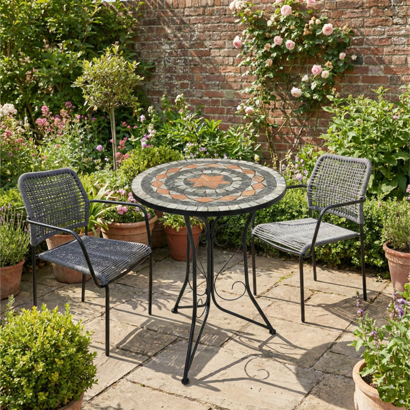 2 - Person Patio Dining Set with Round Table