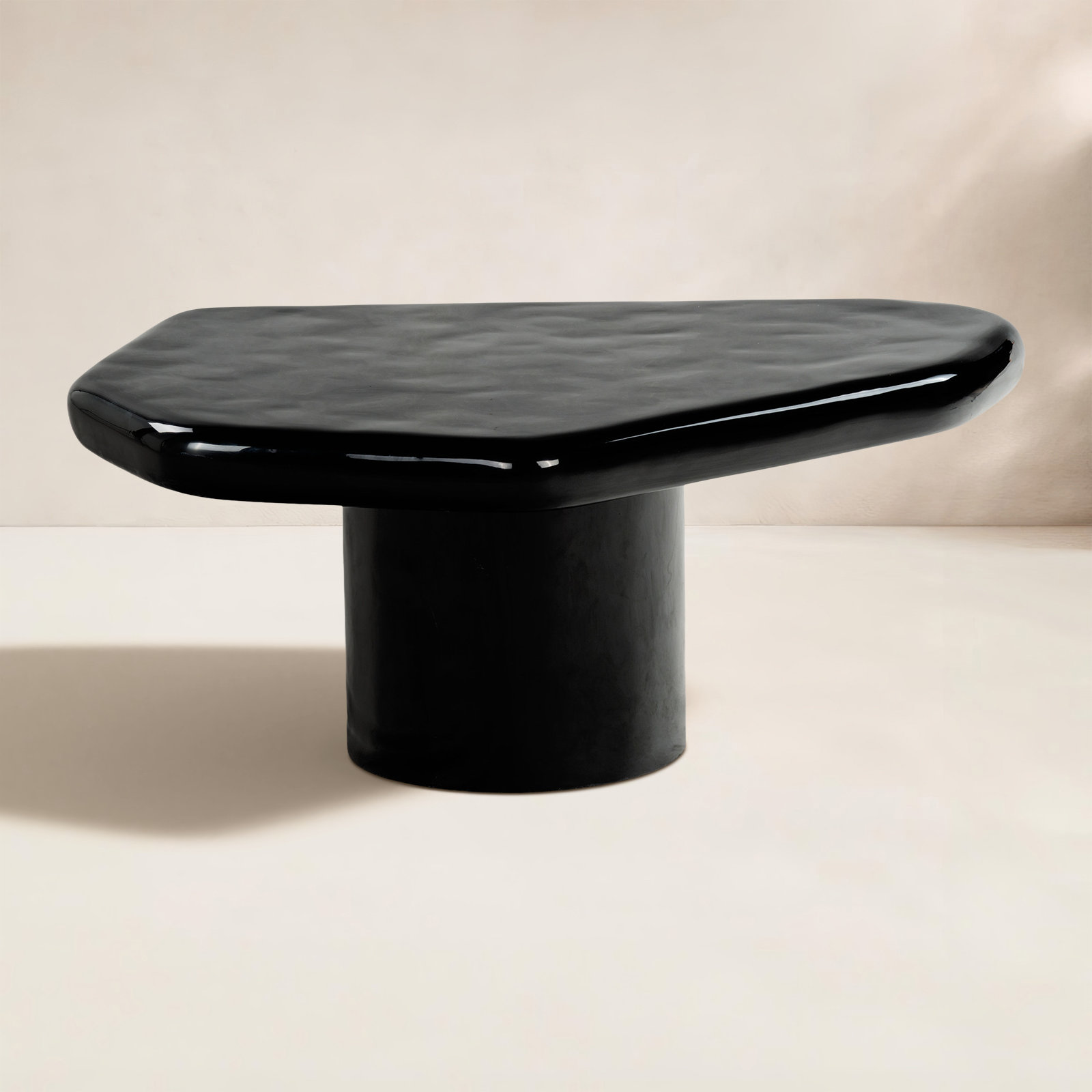 Clarendon 28" Concrete Coffee Table, Black
