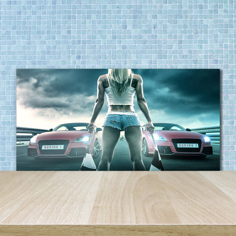 Alfhard 50cm W x 100cm L Glass Peel and Stick Panel