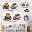 Tasse à café brune Temptation I - ensemble de 2 impressions murales en métal carrées-1399630545