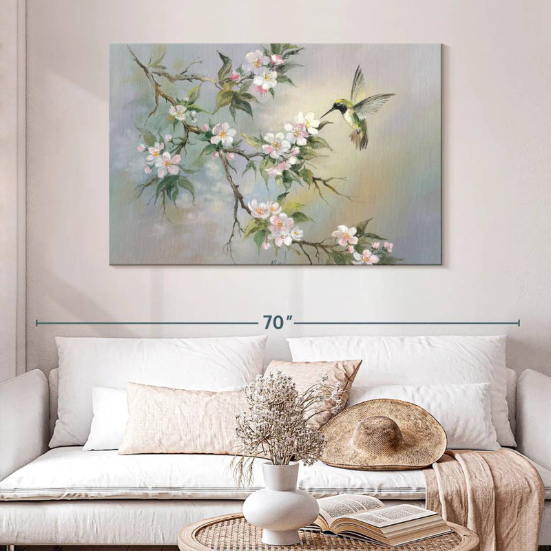Brampt Springtime Hummingbird, 32" H x 48" W