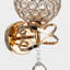 1-Light Crystal Global Armed Sconce-102030316