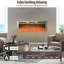 Wall Mounted & Recessed Electric Fireplace With 12 Flame Colours-297656279