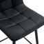 Chaise de bar noire en deux, imperméable et confortable pour une utilisation à long terme, facile à nettoyer, ergonomique-1420262853